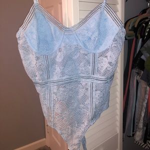 ☆ blue lace bodysuit ☆